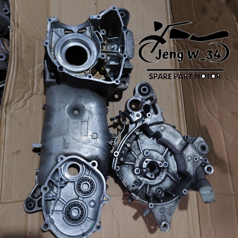 CRANKCASE BLOK KALTER TENGAH KANAN KIRI NOMER MESIN OLD AEROX 155 YAMAHA LEXI 125 KODE B65 ORIGINAL
