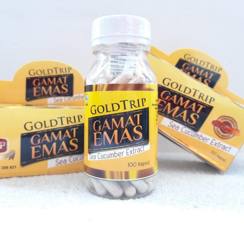 Jual Gamat Emas GOLDTRIP isi 100 kapsul Jelly Gamat QNC kapsul