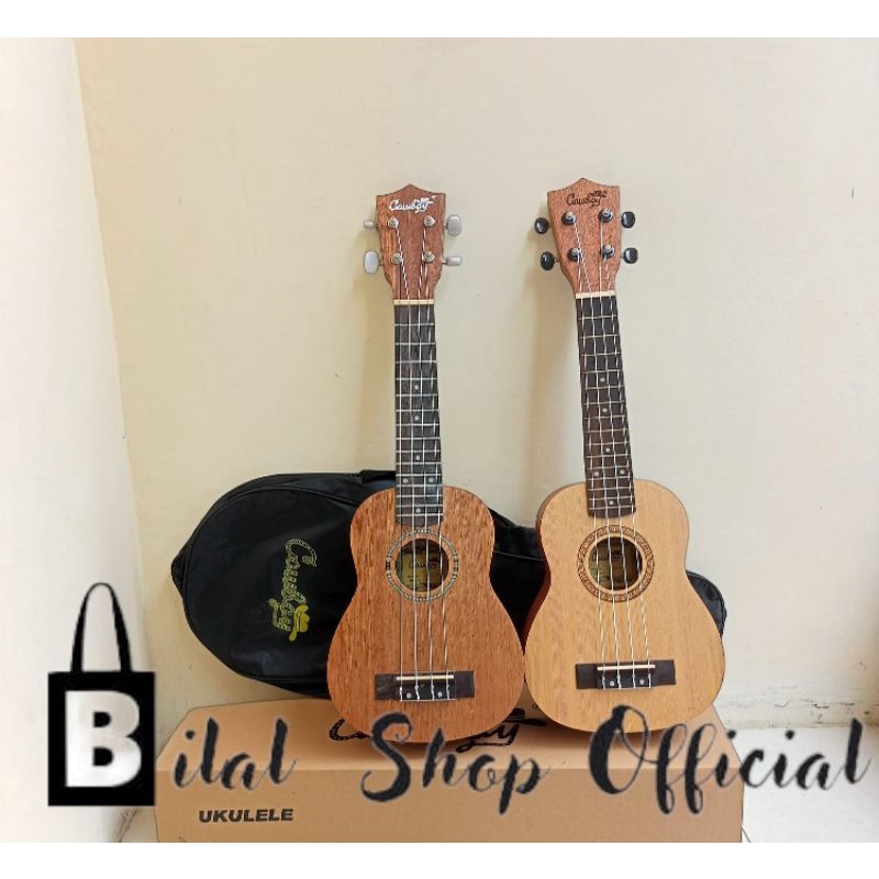 UKULELE COWBOY ORI SOPRANO 21INC / BONUS TAS DAN PICK ORIGINAL COWBOY