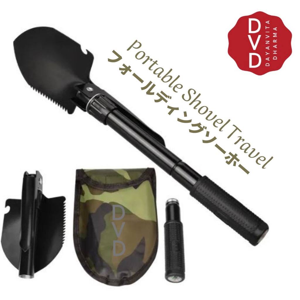 Cangkul Gergaji Lipat Mini Camping Portable - Portable Shovel Travel - CANGKUL LIPAT