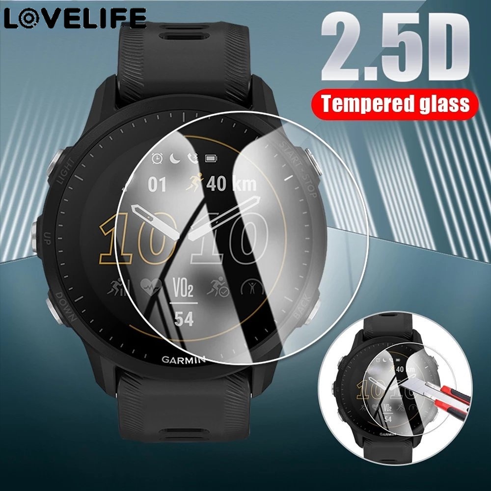 Tempered Glass Pelindung Layar Smartwatch Garmin Forerunner 255 Anti Gores