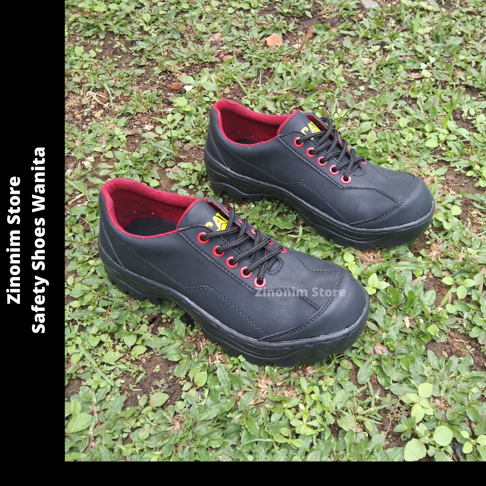 Safety Shoes Wanita Sepatu Septi Proyek Ujung Besi Perempuan Zinonim Store Sefty Boots Lapangan