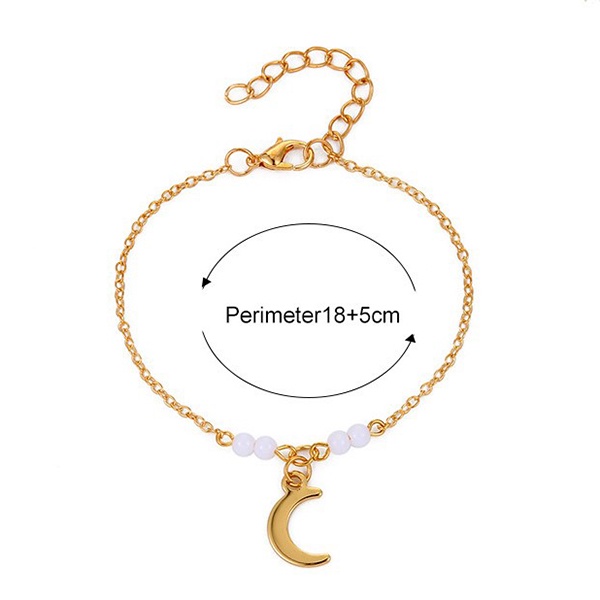 gelang bulan simple retro moon bracelet jge120 (3D2)