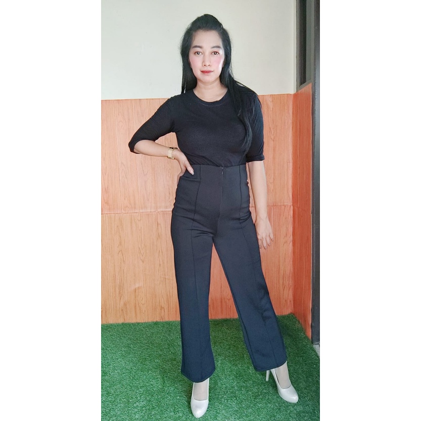 CELANA SCUBA HIGH WAIST (HW).CELANA KERJA.CELANA CASUAL