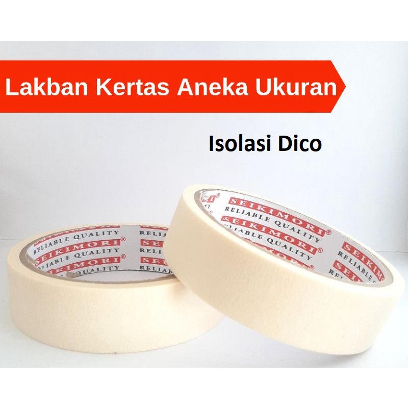 

Lakban Kertas 1inch/Isolasi Dico/Plester Dico