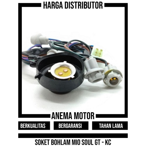 Jual Fitting Fiting Socket Soket Bohlam Bola Lampu Depan Mio Soul Gt