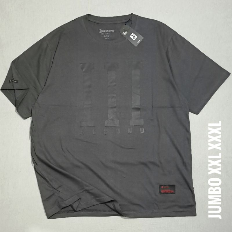 Jumbo Bigsize/ XL XXL XXXL/ Kaos Jumbo/ Kaos Ukuran Besar/ Kaos 3second 2XL 3XL/ Jumbo Murah