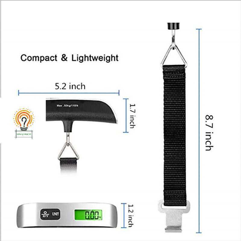 Timbangan Koper Tas Bagasi Gantung Travel 50kg Digital Luggage Scale Protable