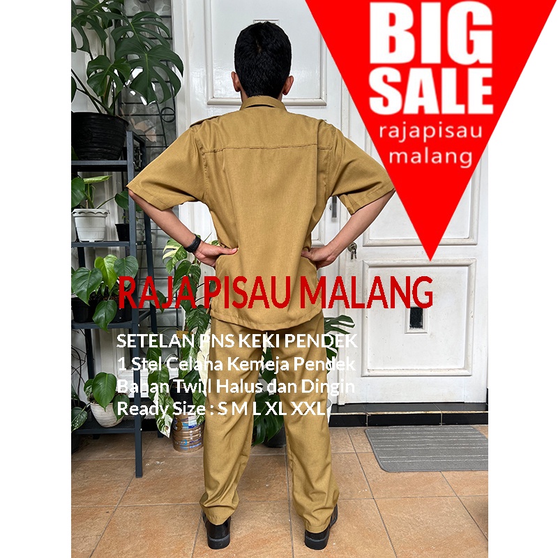 Baju Seragam PNS / Pemda / Khaki / Keki Setelan Murah Bandung (bisa COD)