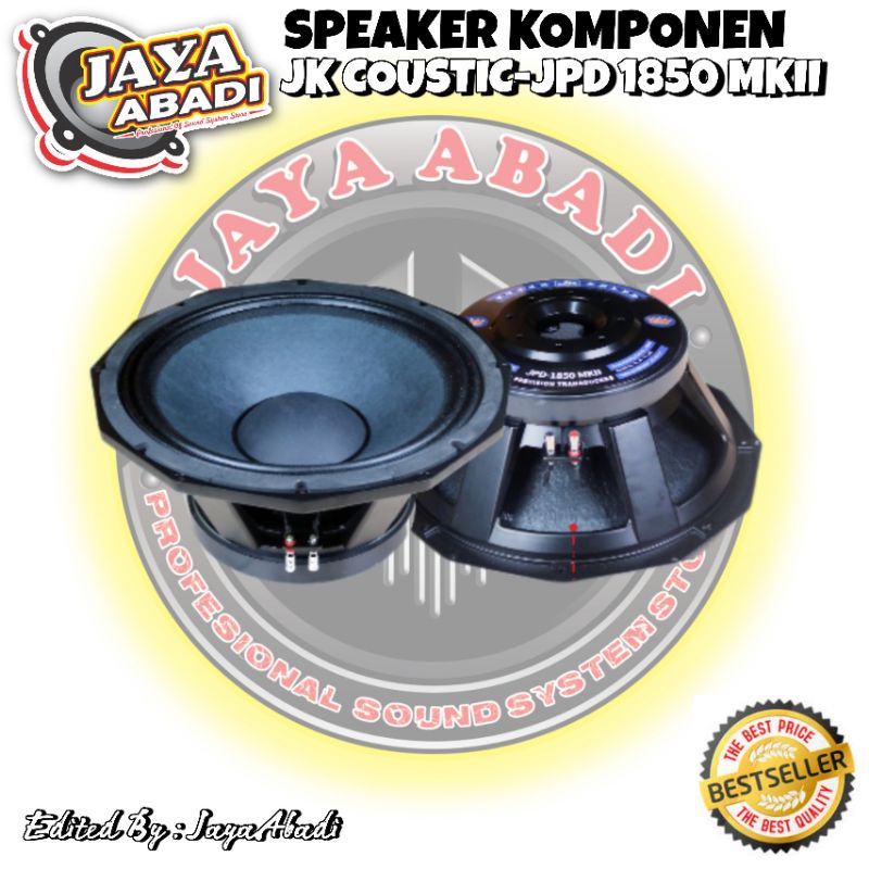SPEAKER KOMPONEN JK COUSTIC JPD 1850 MKII ORIGINAL