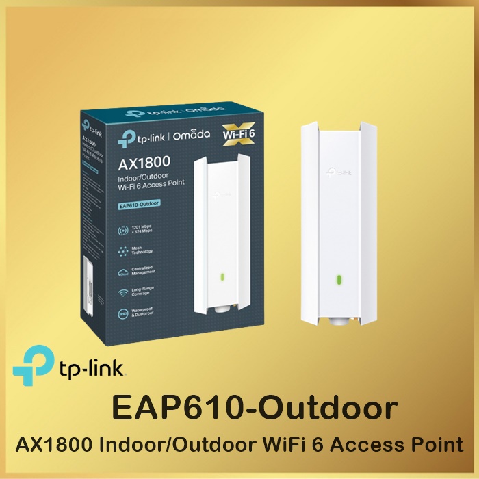 TP-Link EAP610-Outdoor AX1800 Indoor/Outdoor WiFi 6 Access Point - EAP 610