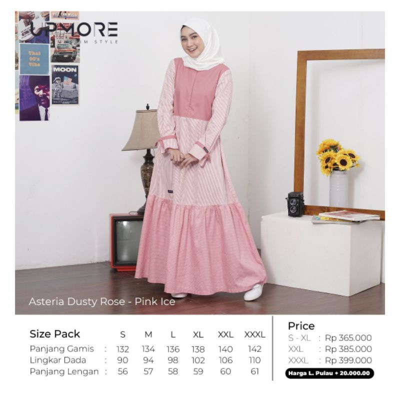 GAMIS UPMORE ASTERIA DUSTY ROSE ICE PINK ASTERIA GOLDEN BROWN MUSTARD