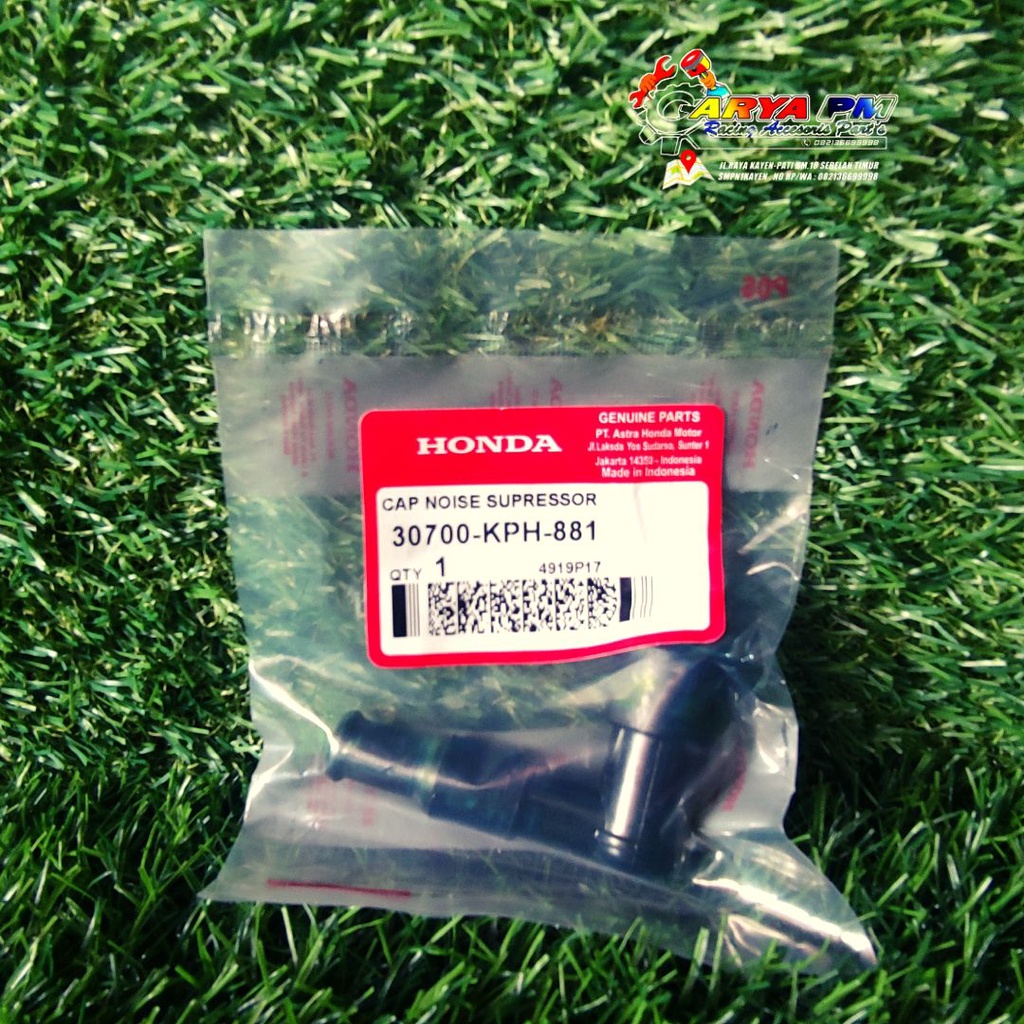 Kepala Busi / Cup Assy Noise Suppressor Kharisma, Revo, Supra Fit & Supra X 125 ORIGINAL AHM