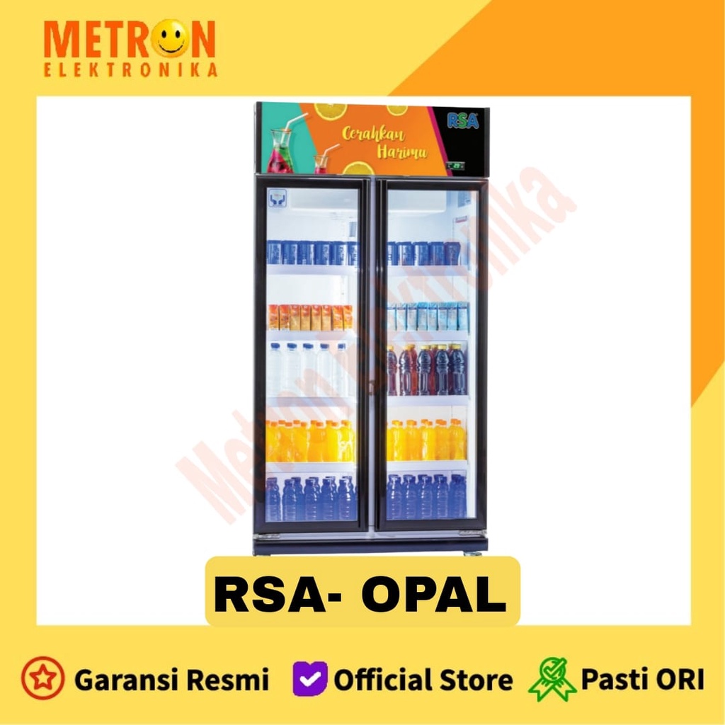 RSA OPAL SHOWCASE COOLER 600 LITER 370 WATT