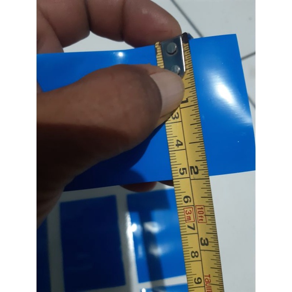 5 pcs PVC heat shrink wrap tube lebar 5cm x7.5cm