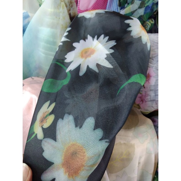 bahan organza motip