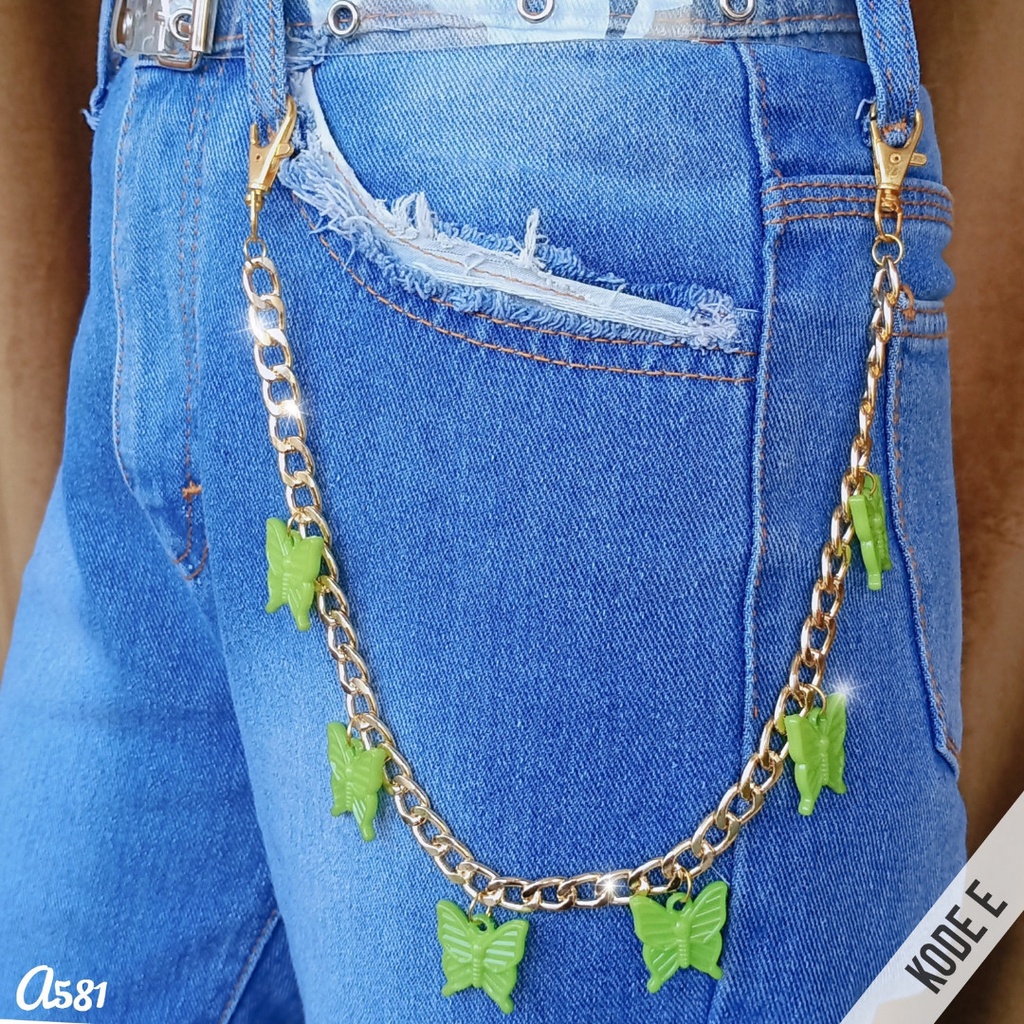 Rantai Celana - Chain Belt Gesper Ikat Pinggang Estetik - A581