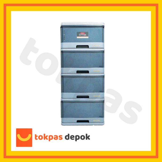 

[Khusus Gojek Grab] Lemari Laci Plastik Lion Star SS 4 Excel M 4 XC 9 stock ready
