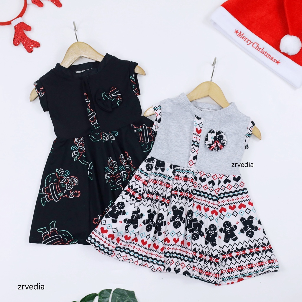 [NATAL] Dress Bilqis uk Bayi - 3 Tahun / Dres Yukensi Baju Anak Perempuan Murah Baby Gaun Pesta