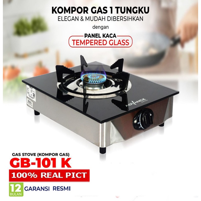 Jual Kompor Gas Kaca Tungku Advance Gb K Shopee Indonesia