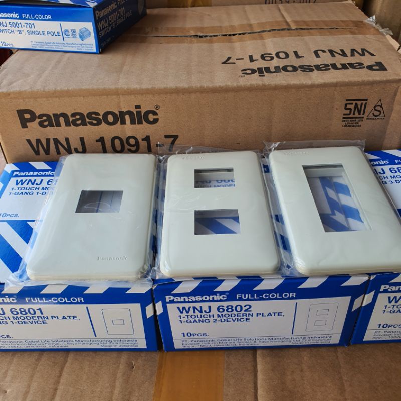 FRAME PAPAN LUBANG SAKLAR STOP KONTAK PANASONIC WNJ6801/6802/6803 MODEL LAMA