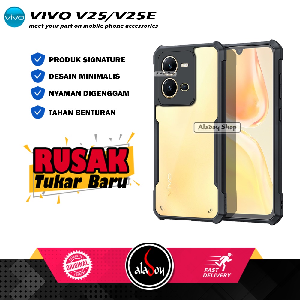 Case Vivo V25 / V25E Armor Shield Shockproof Airbag Transparent Premium Softcase