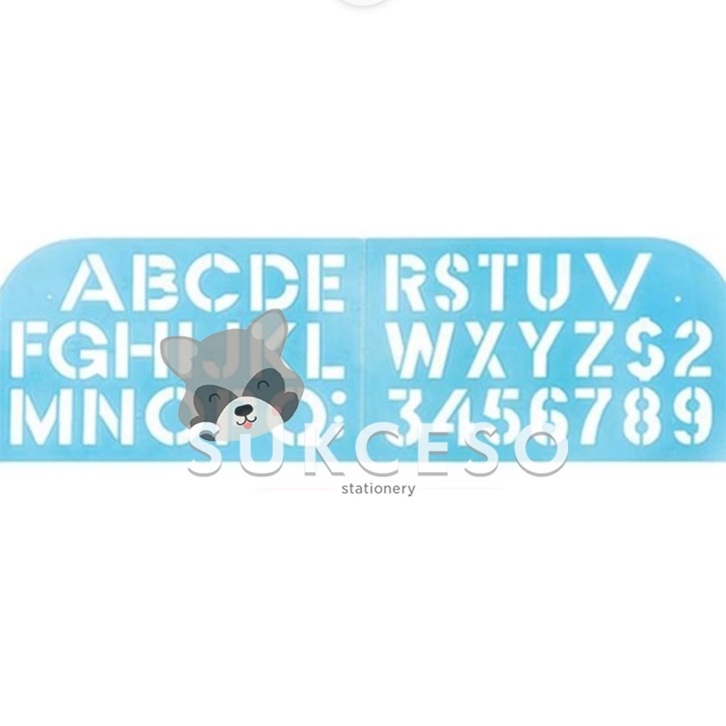 

Butterfly Penggaris Sablon Butt HA-190/BT-190 Cetakan Huruf & Angka
