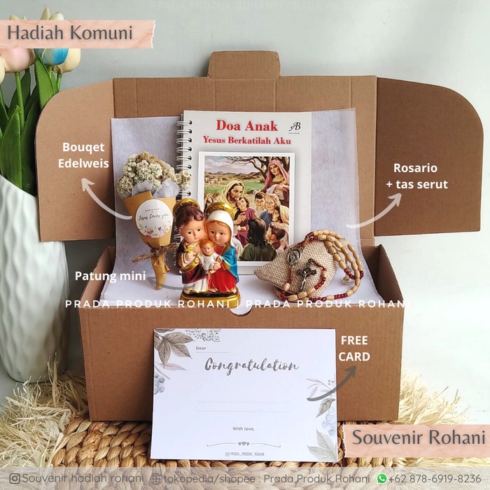 

(COD) Souvenir Komuni/Hadiah Komuni/Kado rohani/Hampers rohani