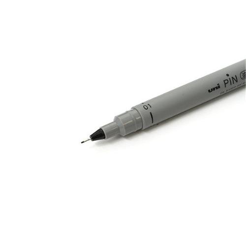 Uni Mitsubishi Pin Drawing Pen Oil - 01A &amp; 03A Black