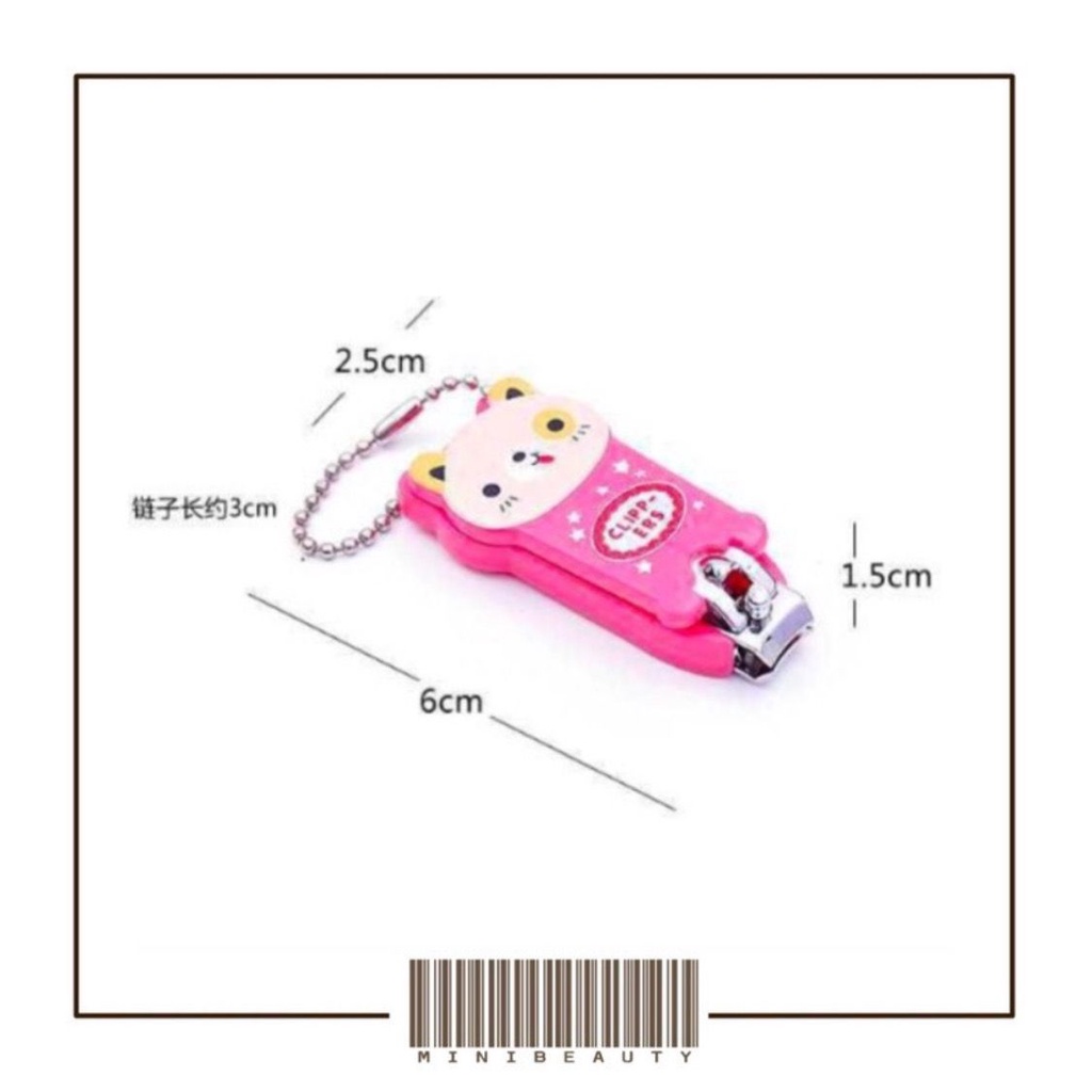 gunting kuku karakter anak nail clipper mini hadiah souvenir lucu gantungan
