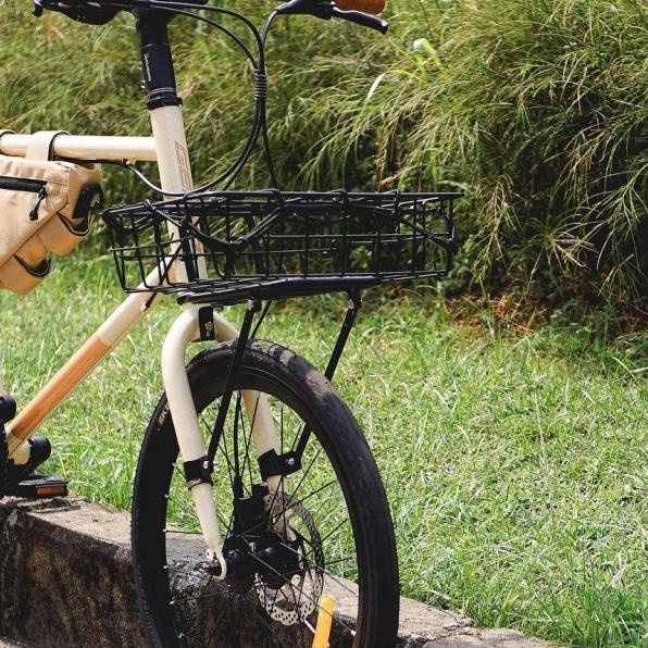 KERANJANG SEPEDA FRONT RACK PANNIER FEDERAL - rack eyelet