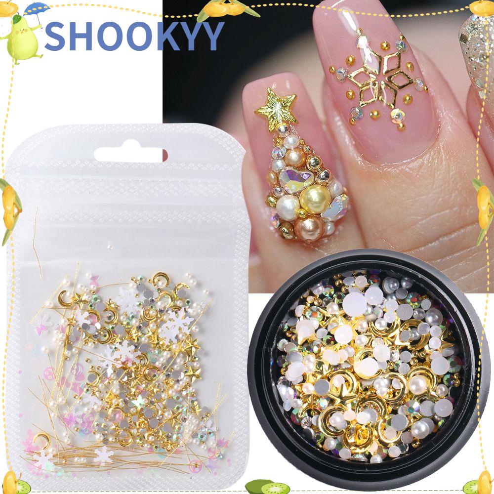 Chooky Berlian Imitasi / Mutiara Bahan Metal Untuk Dekorasi Nail Art