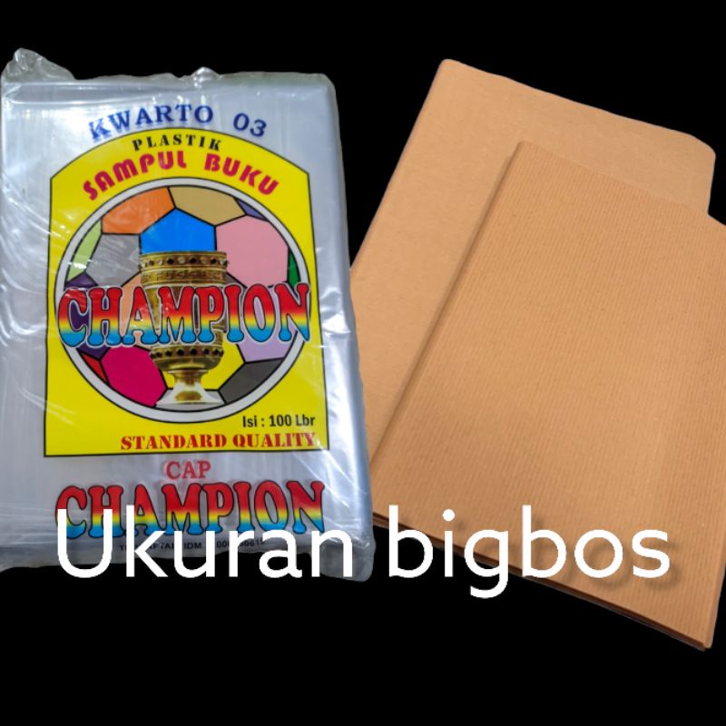 

PAKET SAMPUL DAN KERTAS BUKU UKURAN BESAR / BISBOSS(10pcs+10pcs)