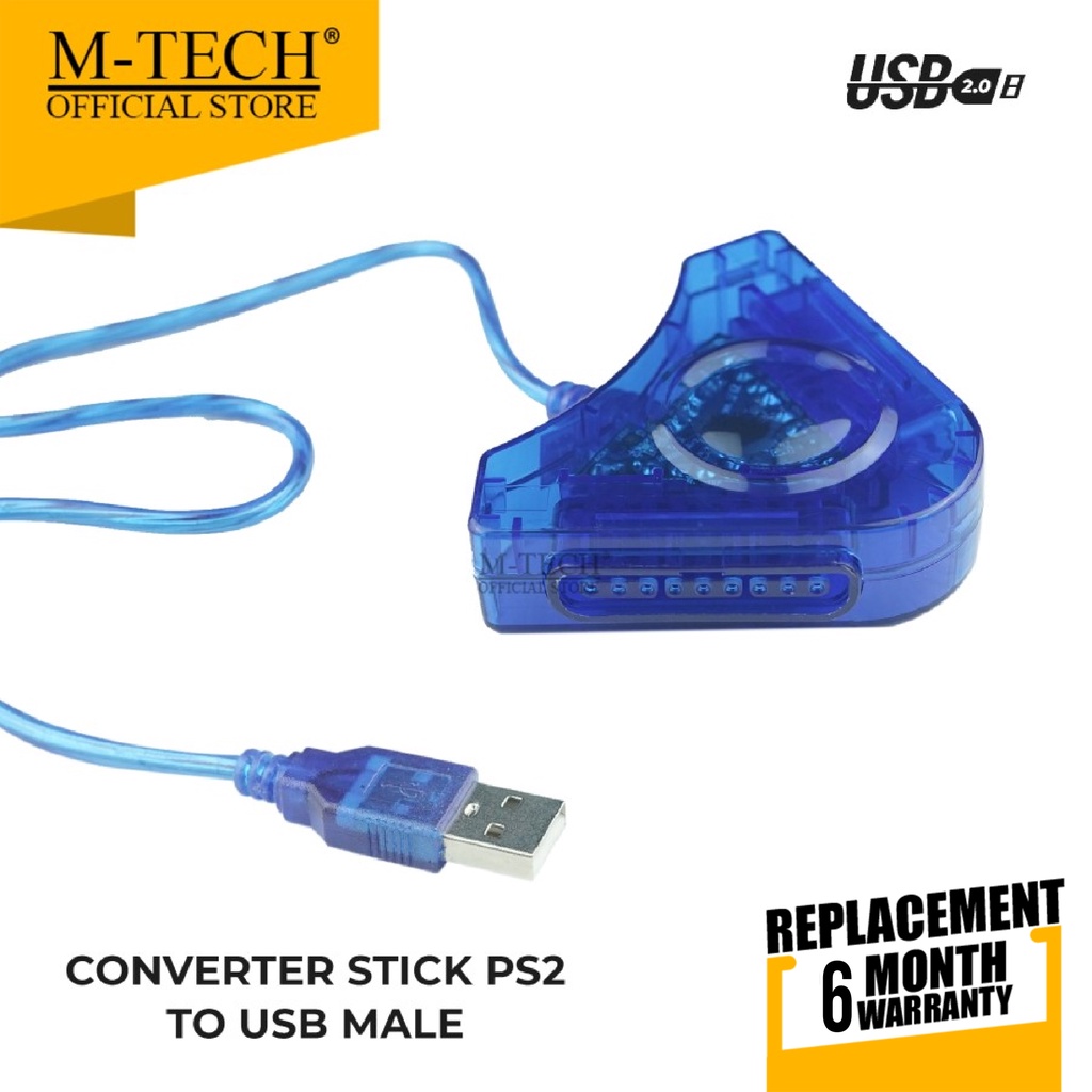 USB CONVERTER TO PS2 STICK DOUBLE M-TECH ORIGINAL