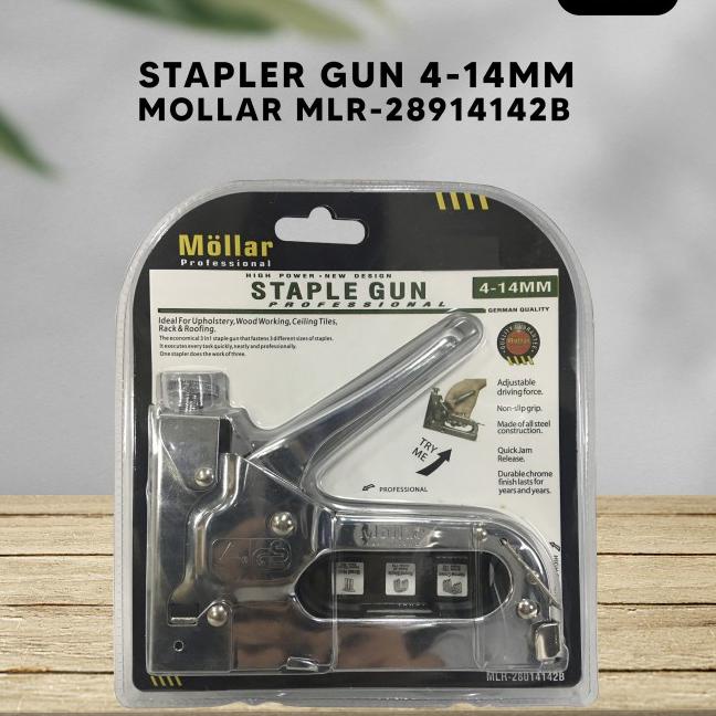 

Staple Gun Tembak Staples Stepler Hekter mollar 3in1 jok kulit kardus