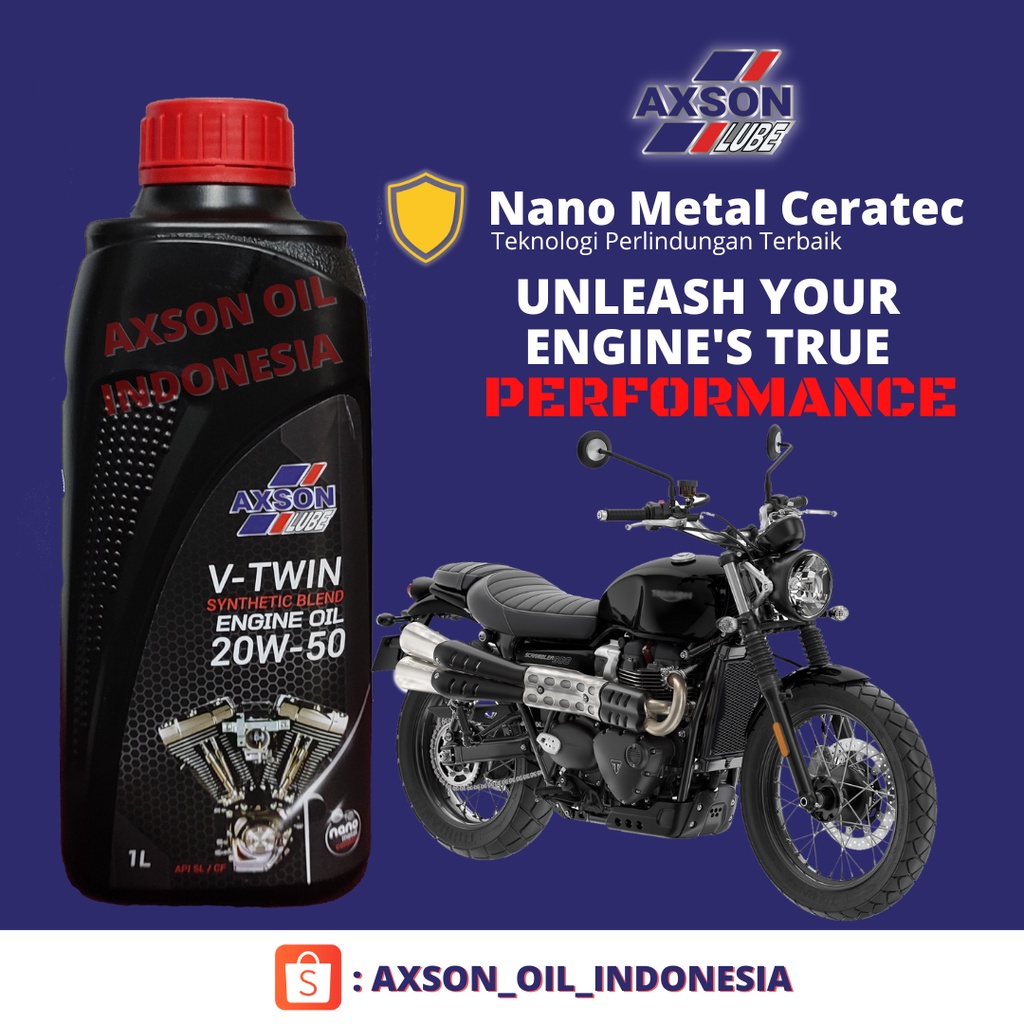 Oli Motor Harley Axson Synthetic V-Twin 20W-50