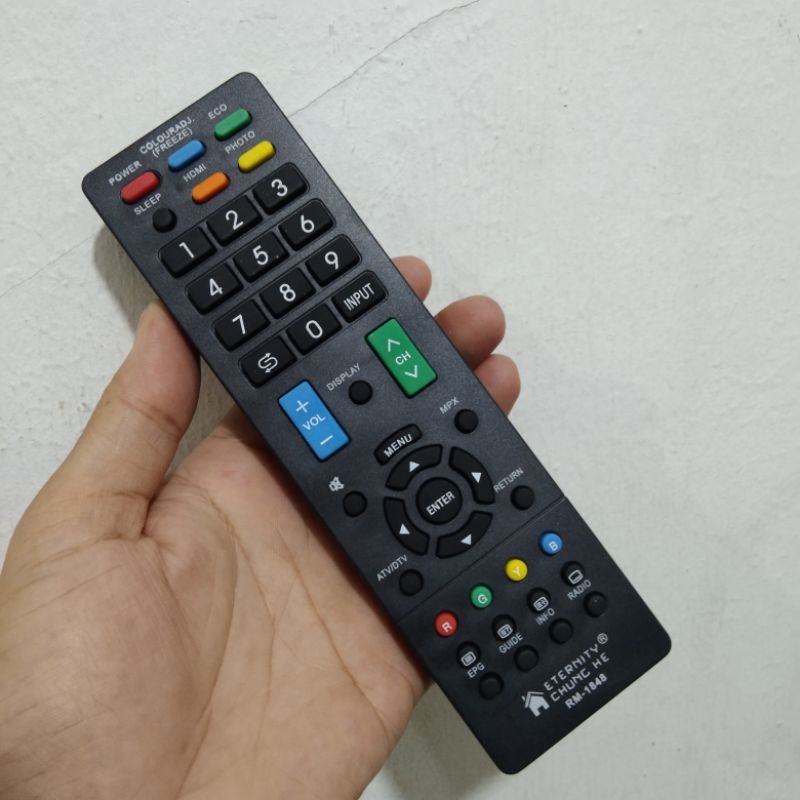 remot tv led Sharp Aquos universal langsung pakai tanpa seting kode lagi