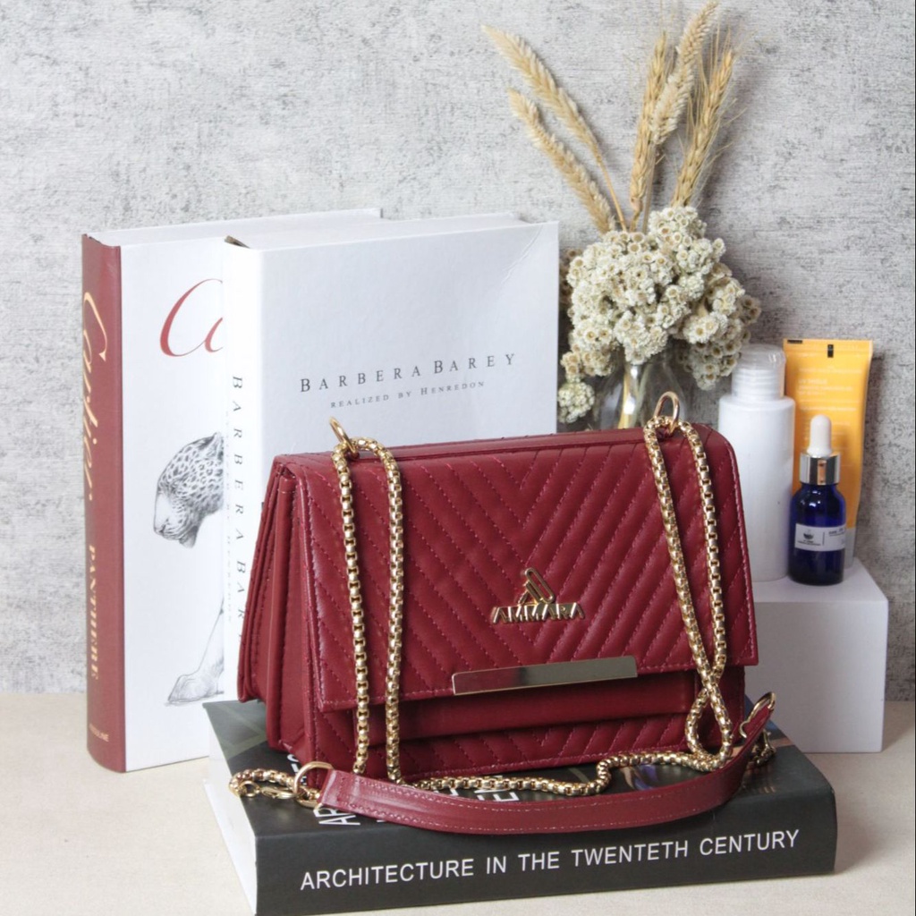 TAS SELEMPANG WANITA TERBARU MURAH ELEGANT RASA IMPORT//AMMARA NEW BORDIR VV FULL ACC//FASHION KEKINIAN BISA COD