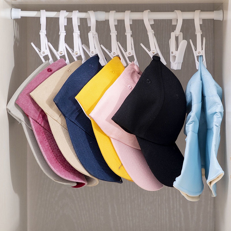 Rak Pengering Pakaian Multifungsi Bahan Plastik 360 Derajat ° Klip Topi / Kaos Kaki / Handuk Anti Angin Dapat Diputar