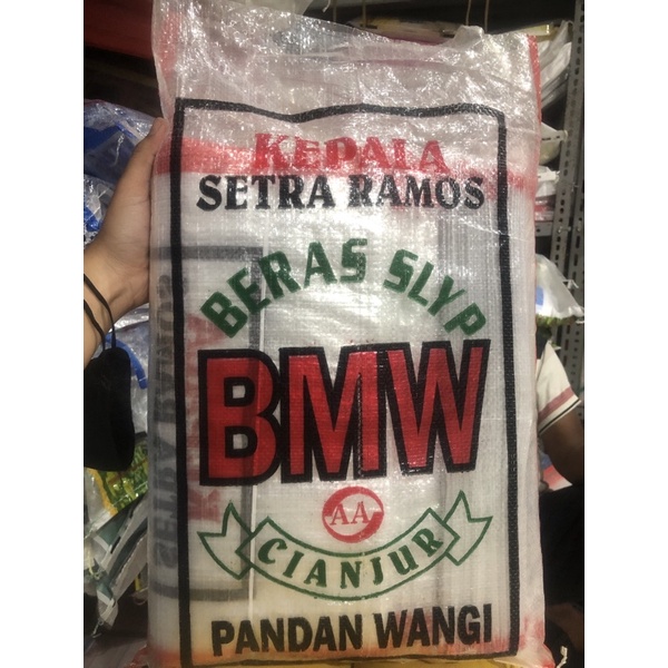 

Karung beras transparan Cap BMW CIANJUR 10kg
