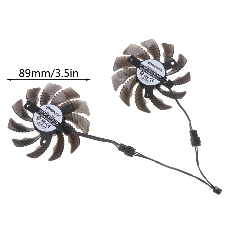 Bt 75mm Cooler Fan 2Pin 3Pin 12V 0.35A PLD08010S12HH VGA Fan Kipas Kartu Grafis Untuk Gigabyte RX 6400 6500elang Pendingin