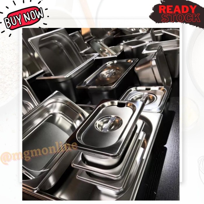 Food pan prasmanan Stainless ukuran 1/2 tinggi 2.5CM foodpan warmer