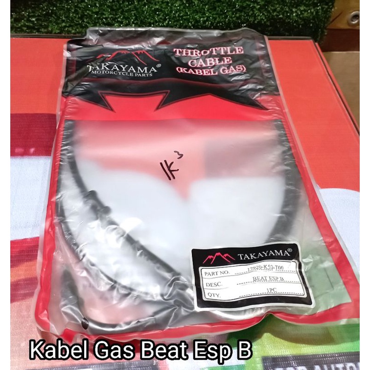 Kabel Gas Tali Gas Beat ESP Scoopy ESP Spacy ESP  Bawah ( B  ) Merek Takayama 17920-K50-T00