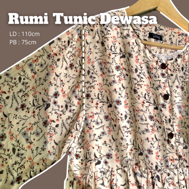 Tunic Couple Ibu &amp; Anak, TUNIK ANAK RAYON “RUMI TUNIC” - KHUSUS SIZE ANAK