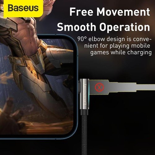 BASEUS Legend Series Elbow Kabel Data Gaming Fast Charger 20w PD Type