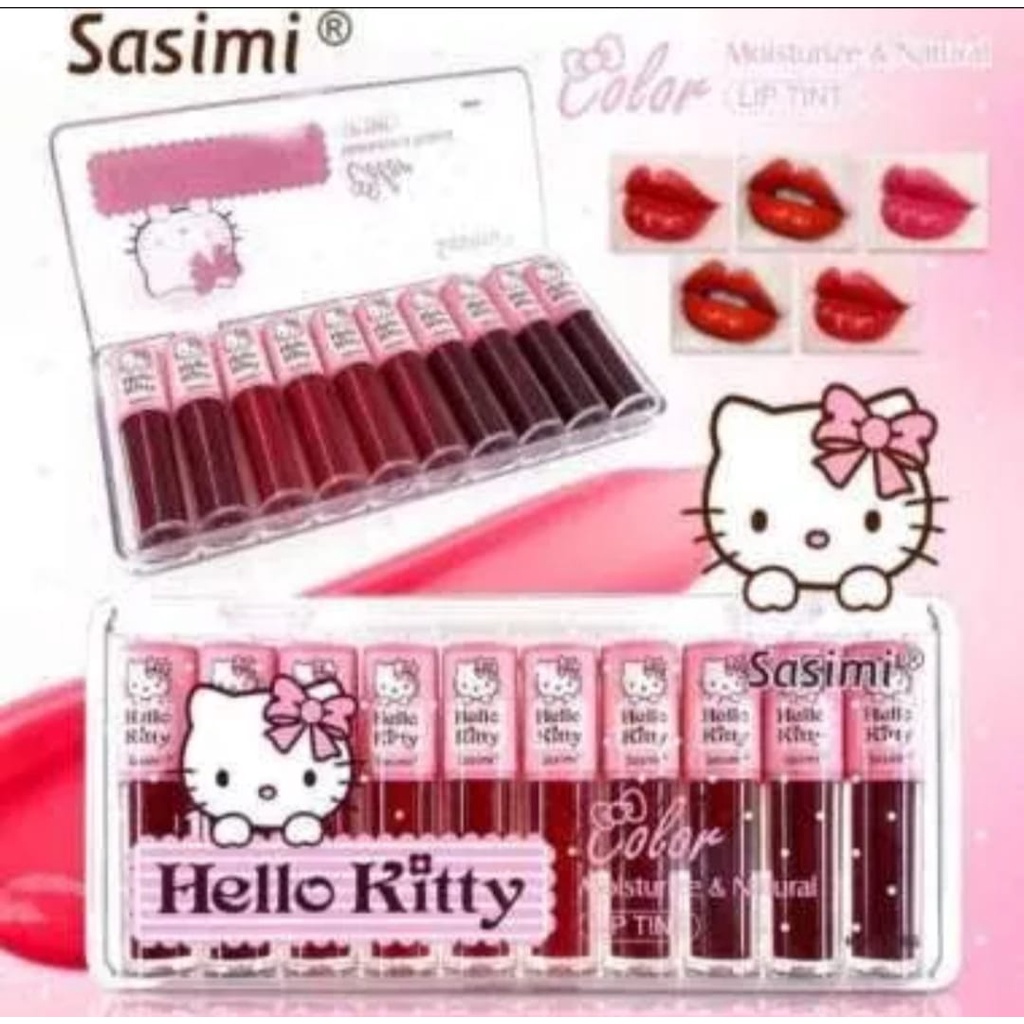 [DAPAT 10 PCS] Sasimi Lip Tint Mini Papan