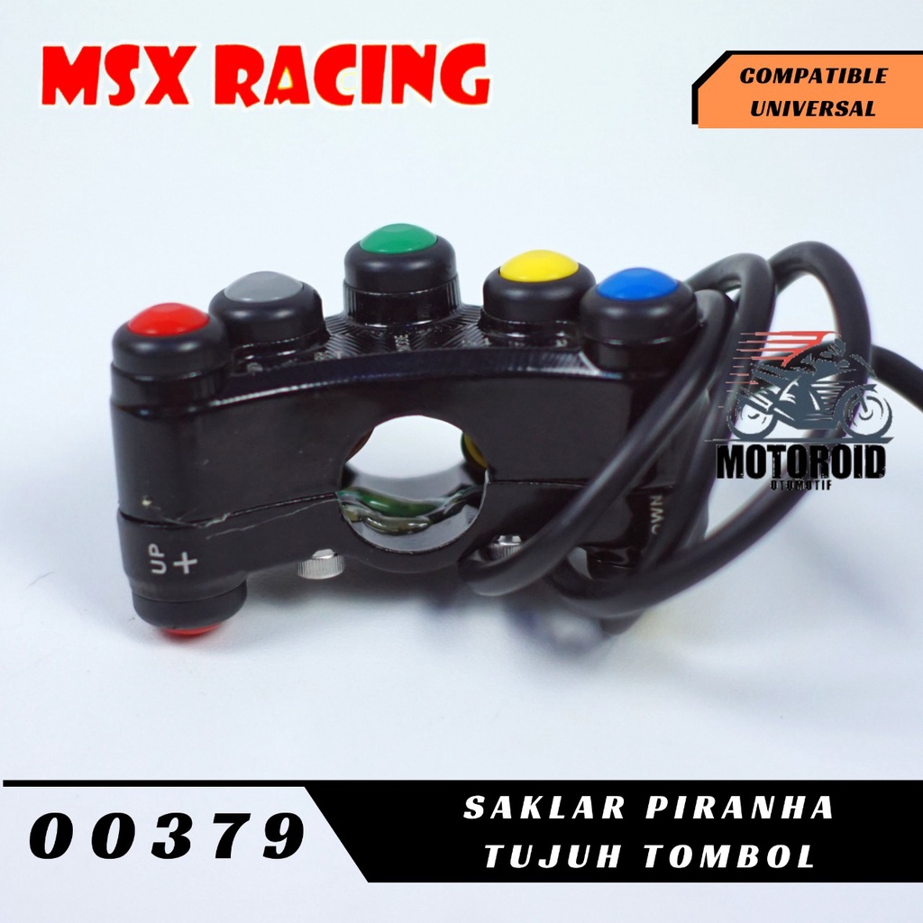 SAKLAR KIRI MODEL DUCATI 7 TOMBOL CNC SWITCH TAKE CONTROL UNIVERSAL