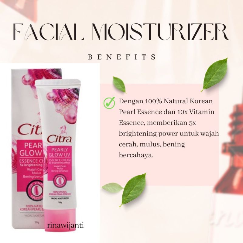 CITRA PEARLY GLOW UP ESSENCE CREAM