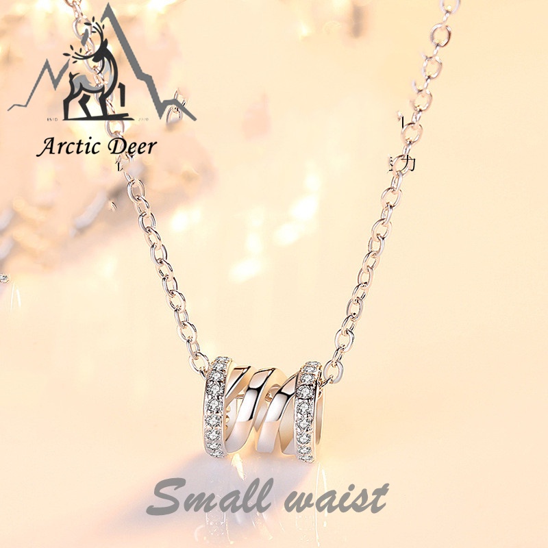 Kalung wanita titanium-Small waist Fashion necklace new 2023 tiktok hot  Arctic Deer