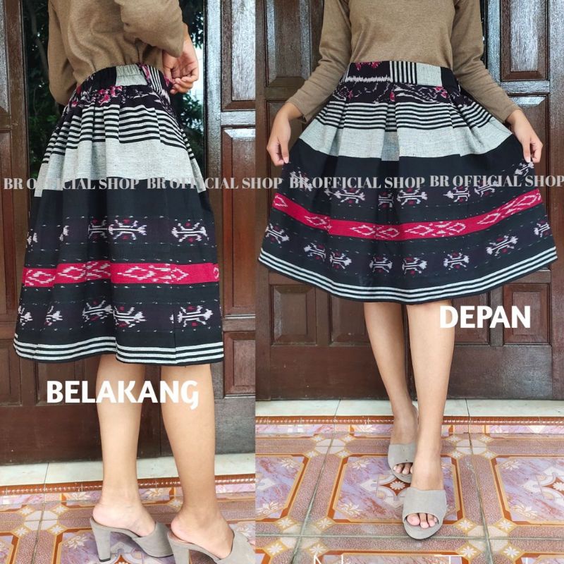 ROK LIPAT MAYUNG, ROK PENDEK TENUN WIRU